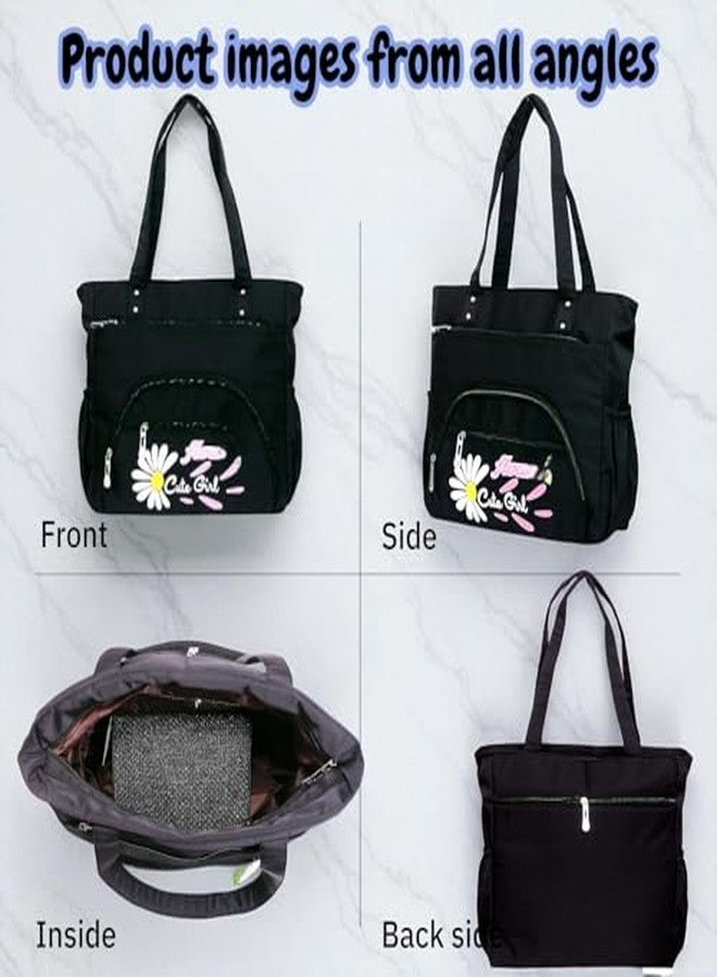 Yatee Girls Tote Bag - Shoulder Handbag for Women & Teenagers, Stylish Travel & College, office with Zipper Compartments Tote for Women | Zipper Handbags | Multiple Pockets - Image 3